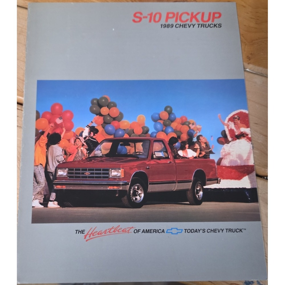 1989 Chevrolet S-10 Pickup Truck Original Sales Brochure Catalog Chevy 89 S10